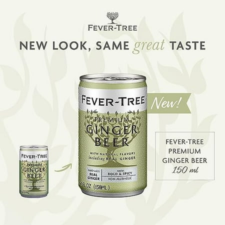 Fever-Tree Ginger Beer 150ml Cans; 8-pack