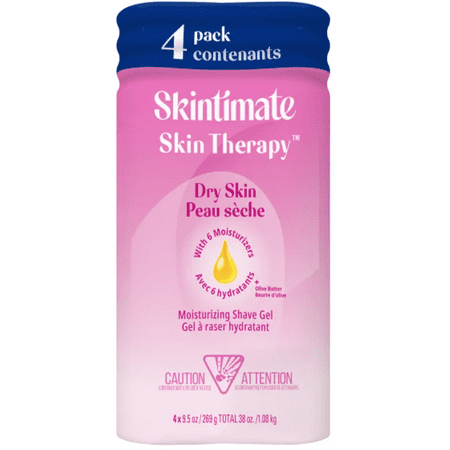 Skintimate Skin Therapy Dry Skin Women’s Shaving Gel, 4 x 269 g