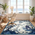 thumbnail image 3 of Design&I 8'x10' Washable Area Rug Snag-Free Chinoiserie Toile Birds Pagoda Garden Vintage Scrolling Vine for Dining Room, Large Office, Lounge, 3 of 7