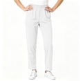 thumbnail image 6 of LIaqionyy Women's Baggy Pants Elastic Waisted Straight Leg Loose Casual Work Solid Color Trousers with Pockets, 6 of 8