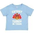 thumbnail image 3 of Inktastic Thanksgiving Cutest Turkey in Town Boys or Girls Toddler T-Shirt, 3 of 5