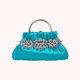 thumbnail image 5 of Bolso de mano de noche para mujer, cadena de diamantes de imitación, bandolera para fiesta de cóctel (azul), 5 of 5