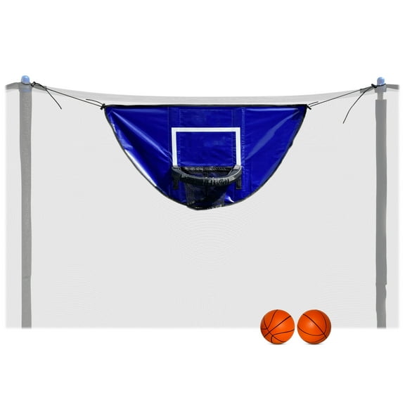 Botabee Trampoline Basketball Hoop & Mini B-balls, Waterproof & Safe Dunking.