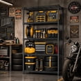 thumbnail image 2 of M MZG 5-Tier Black Heavy Duty Metal Wire Shelving Unit, 13.8"D x 35.4"W x 68.5"H, 1250 lbs Capacity for Garage Kitchen Bathroom, 2 of 7