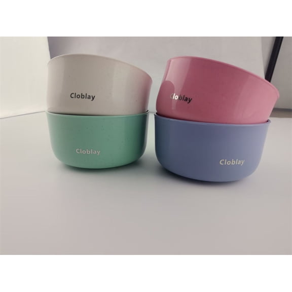 Cloblay 4Pcs Unbreakable Lightweight Bowls 4.3x2.4In Dishwasher Safe Bowls for Kitchen Multicolor Lightweight Bowls for Serving Soup Ramen Salad