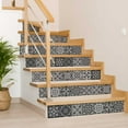 thumbnail image 2 of Mi Alma Floral Black White Tile Stickers - Removable Vinyl 4x4, 24 pcs, 2 of 12