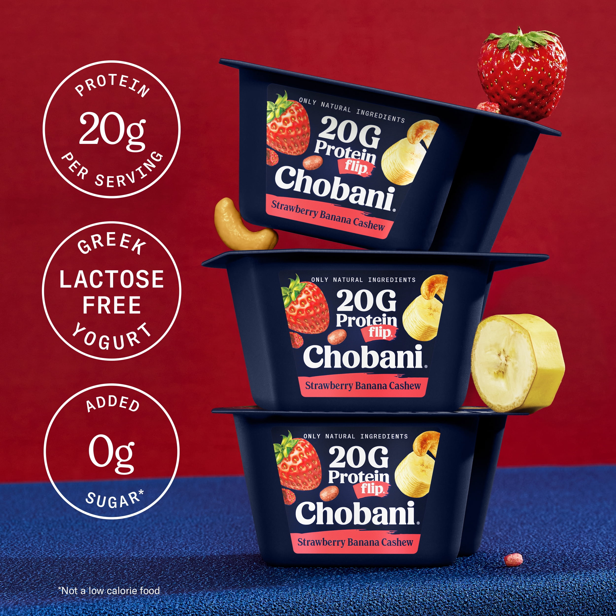 Chobani Flip 20G Protein Low-Fat Greek Yogurt Strawberry Banana 6oz