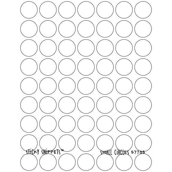 Joggles Sticky Snippets-Small Circles