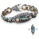thumbnail image 1 of Pulsera De Cuentas Dzi De Nueve Ojos Con Mantra Turquesa De Seis Caracteres, Pulsera De La Suerte Giratoria, Adecuada Para Cualquier Persona, 1 of 5