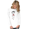 thumbnail image 3 of Retro Betty Boop Cartoon Wave Dancer Women's Long Sleeve T Shirt Brisco Brands S, 3 of 5