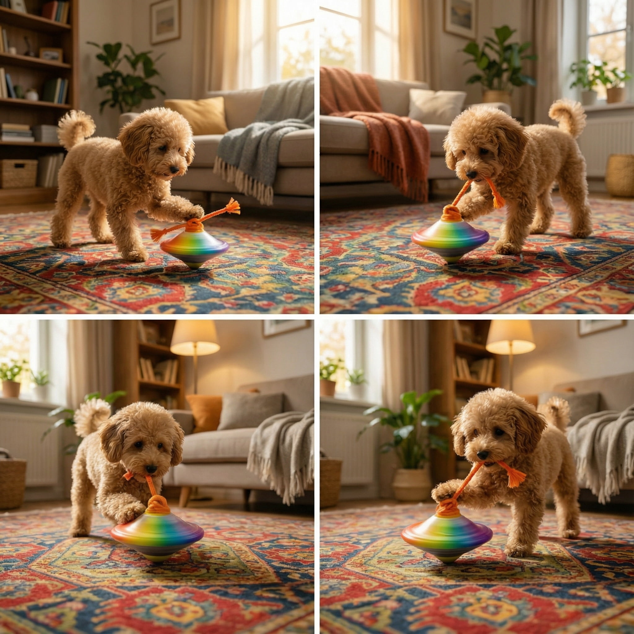 Automatic Interactive Smart Pet Toy with LED Lights for Cats and Dogs Indoor Exercise and Play