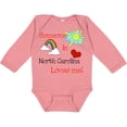 thumbnail image 3 of Inktastic Someone in North Carolina Loves Me Boys or Girls Long Sleeve Baby Bodysuit, 3 of 5