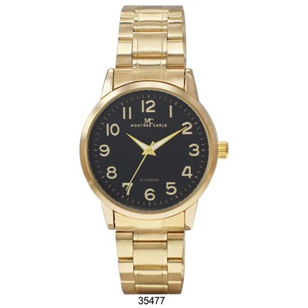 Gold/Black 38mm-milano-expressions-metal-band-watch-3547