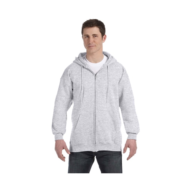 Hanes Men's Light Steel Full-Zipper Hoodie, Style F280
