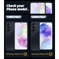 thumbnail image 2 of fafa-(3 Pack) Compatible for Samsung Galaxy A35 5G / A55 5G Tempered Glass Screen Protector, 2.5D Arc Edges 9 Hardness High Definition Bubble-Free, 2 of 4