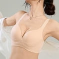 thumbnail image 3 of BRGZLK Womens Anti Saggy Bras Push Up No Underwire Seamless Full Coverage Bralettes Plus Size Solid Color Adjustable Strap Lifting Comfortable Everyday Bra Khaki XXXXL, 3 of 7