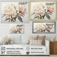 thumbnail image 4 of Designart "Beige Blossom Tranquility I" Rhododendron Wall Art Living Room, 4 of 7