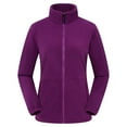 thumbnail image 2 of Yeaiivve Workout Jackets for Women, Full Zip Slim Fit Lightweight Athletic Running Sports Track Jacket with Pockets Purple M, 2 of 6