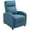 Blue, variant on HOMCOM Push Back Recliner Chair Home Theater Seating with Padded Seat