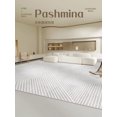 thumbnail image 1 of Modern Minimalist Carpets for Living Room luxury Cream Style Bedroom Decor Line Carpet Thick Washable Mat Large Area Lounge Rug My Lux Decor Round, 1 of 16