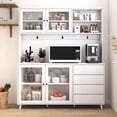 thumbnail image 2 of 63" Wide, White - Multi - layer Design for Messy Objects - Various Indoor Spaces - Organize Items Efficiently, 2 of 6