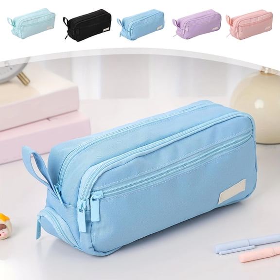 Under $1 Pencil Case, Portable Cute and Stylish Cloth Pen Pouch, Multi-Functional Stationery Organizer for College Office by PALIFEUR