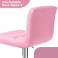 thumbnail image 4 of MoNiBloom Faux Leather Bar Stools 360 Degree Swivel Backrest Barstool Set of 2 for Kitchen, Pink-Black, 4 of 10