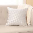 thumbnail image 3 of Quality Home Large Houndstooth Metallic Foil Printed Velvet Decorative Pillow Cover Only - 18" x 18". 2PCS, 3 of 3