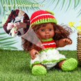 thumbnail image 2 of Lifelike Baby Reborn Dolls with Hand Knitting Colorful Dress Newborn Body Princess Toddler Toy Silicone Simulation Dolls heqiyong LED, 2 of 2