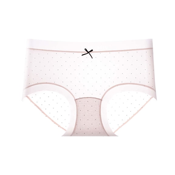 Ohufall Women's Solid Color Soft Regular Briefs with Breathable Ventilated Fabric for Daily Underwear