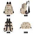 thumbnail image 4 of FORMRS Mini Backpack Purse for Women Quilted Travel Daypack Casual Shoulder Bag, Musical Animals Pattern, 4 of 7