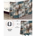 thumbnail image 3 of Marble Teal Bed Skirt King Size 16&nbsp;Inch Drop, Brown Abstract Geometric Lines Wrap Around Dust Ruffle Bedskirts, Wrinkle & Fade Resistant Easy Fit Bedskirt with Adjustable Elastic, 3 of 8