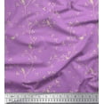thumbnail image 1 of Soimoi Cotton Voile Fabric Branches,Leaves & Bird Printed Craft Fabric by the Yard 56 Inch Wide, 1 of 1