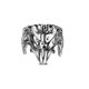 thumbnail image 4 of Anillo de estilo punk con personalidad agresiva para hombre, cabeza de león, calavera, cabeza de lobo, cabeza de leopardo, cara de Buda, anillo pj-1015-12, 4 of 5