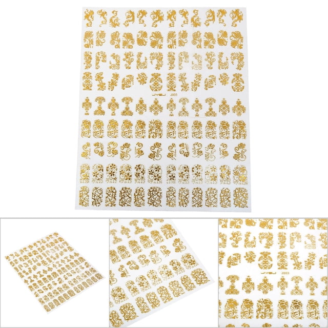 Art 108pcs/HOJA 3D Diseño Manicura de Unas Manicure Arte de Umas Patinas de Manicura hueco