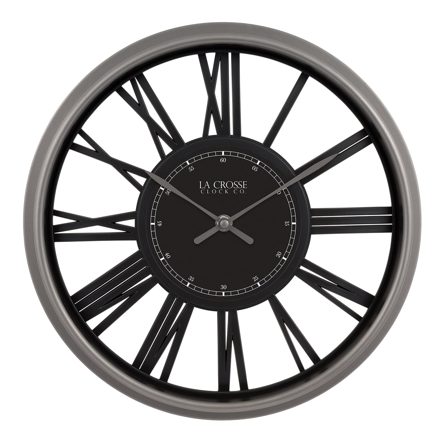 La Crosse Clock 13-Inch Oxford Analog Quartz Wall Clock, 404-3033