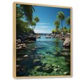 thumbnail image 2 of Designart "Green Paradise In Cuba" Cuba Floater Framed Canvas Wall Art, 2 of 5