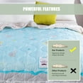 thumbnail image 6 of Summer Quilt Bedding Set, Lightweight Summer Quilt Full/Queen - Blue Pineapple Bedspreads Queen Size - Bedding Coverlets for All Seasons (Includes 1 Quilt, 40*60in), 6 of 9