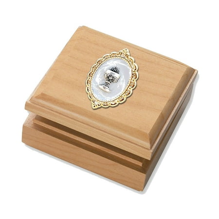 - Maple Keepsake Box - Perfect First Communion Gift