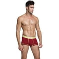 thumbnail image 2 of ZAIGGUT Men's Underwear Super Bamboo Viscose Boxer Brief 3Red XL, 2 of 6