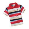 thumbnail image 2 of Boys Girls Polo Short Sleeve Shirt Stripes Button and Cotton Soft Comfortable Casual Spring and Summer Tops Kids Clothing Red 2-3 Years, 2 of 4