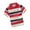 Red, variant on WOYY Little Boys Short Sleeve Striped Polo Shirt Summer Undershirt Kids T-Shirt,Black