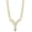 Gold, variant on Initial Letter Y Necklace, Moissanite, 925 Sterling Silver, Yellow Gold Vermeil