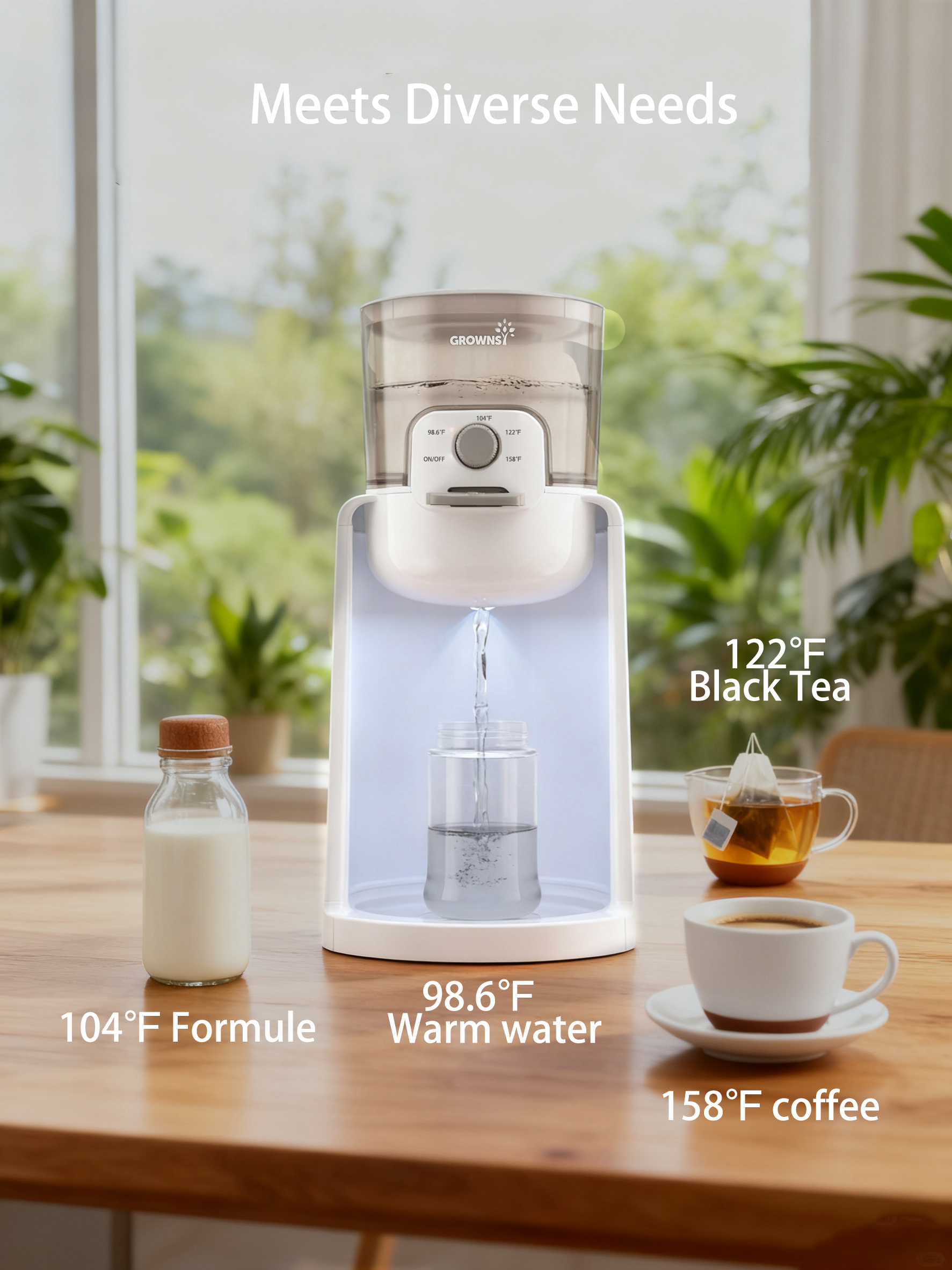 Grownsy Instant Baby Bottle Warmer with Formula Dispenser photo 4