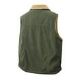 thumbnail image 6 of OGLCCG Mens Winter Vests Outerwear Full Zipper Sleeveless Fleece Lined Sherpa Vest Casual Solid Color Thick Warm Vest Jacket with Pockets, 6 of 7