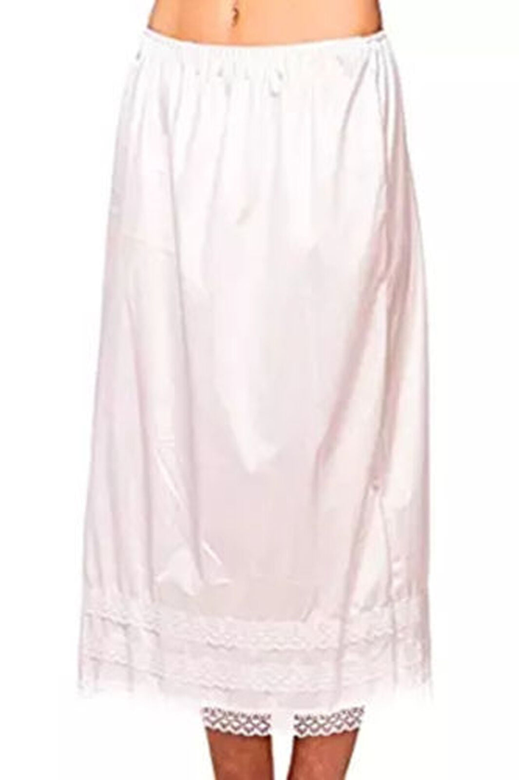 Women Waist Slip Lady Black White Underskirt Petticoat Half Slips 23-39" Hot 