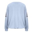 thumbnail image 6 of Uootdi Game Day Long Sleeve Sweatshirts for Women Football Season Graphic Sweatshirt Round Gift Neck Loose Pullover Tops Trendy Outfits, 6 of 7