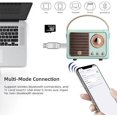 thumbnail image 2 of Vintage Retro Bluetooth Speaker Wireless Mini Speaker,Blue Speaker with Crystal Clear Stereo Sound Rich Bass, Retro Portable Speaker for iPhone,Android Devices and Tablet(Blue), 2 of 5