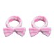 thumbnail image 4 of Sonducket Diademas Lazo Nudo Elástico Suavidad ancha Raya de franela Adornos anudados Estilismo Diadema para de cara Correr raya blanca rosa 2piezas, 4 of 6