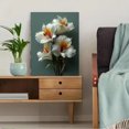 thumbnail image 5 of White Lily Bouquet Canvas Wall Art, Modern Floral Botanical Print, Flower Lover Home Decor Gift, 5 of 8